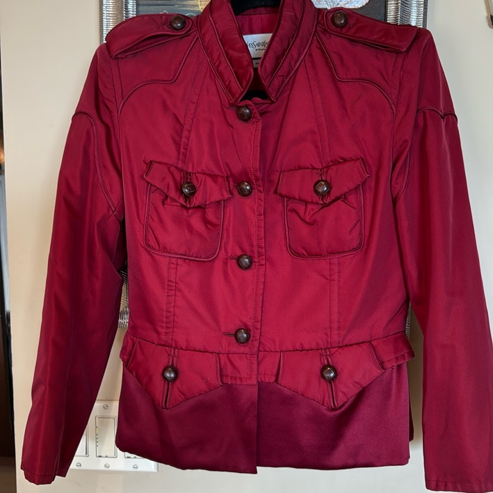 Yves Saint Laurent YSL Silk Blazer